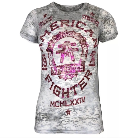 American Fighter Tops - AMERICAN FIGHTER Womens T-Shirt MARYLAND Athletic